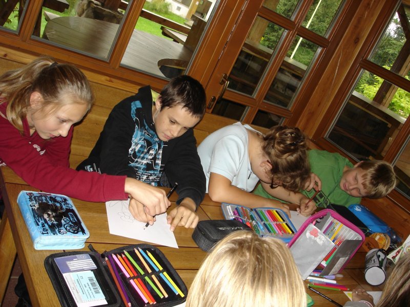 Seznamovací pobyt 6.A,C,D na Kamínce 2013